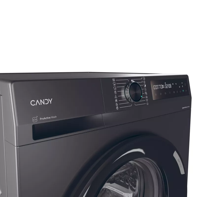 Máquina de lavar Candy BR 410B8G-S de carregamento frontal 10 kg 1400 rpm antracite