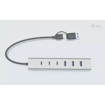i-tec hub de carregamento em metal USB-C/USB-A 7 portas (3x USB-C, 4x USB-A)