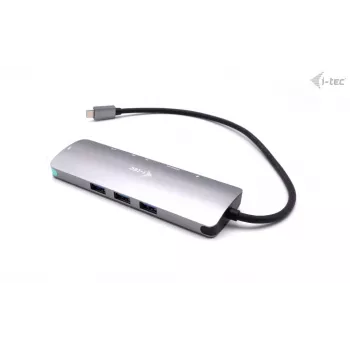 i-tec docking station nano em metal USB-C 4K HDMI LAN com Power Delivery 100 W + carregador universal 100 W