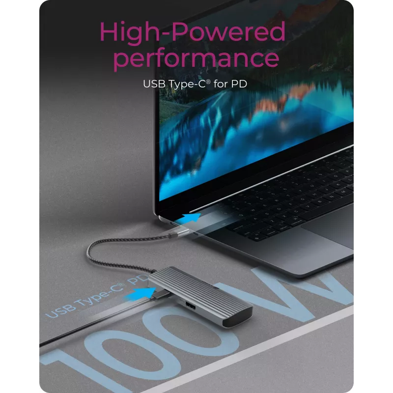 ICY BOX IB-DK4022a-CPD com fios USB 3.2 Gen 1 (3.1 Gen 1) Type-C alumínio, prateado