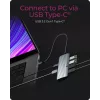 ICY BOX IB-DK4022a-CPD com fios USB 3.2 Gen 1 (3.1 Gen 1) Type-C alumínio, prateado