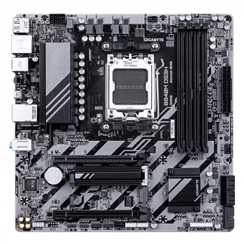 Placa-mãe GIGABYTE B840M DS3H - CPUs AMD Ryzen 9000, VRM 8+2+2 fases, até 8200 MHz DDR5, 2x PCIe 4.0 M.2, LAN 2,5 GbE, USB 3.2 Gen 1