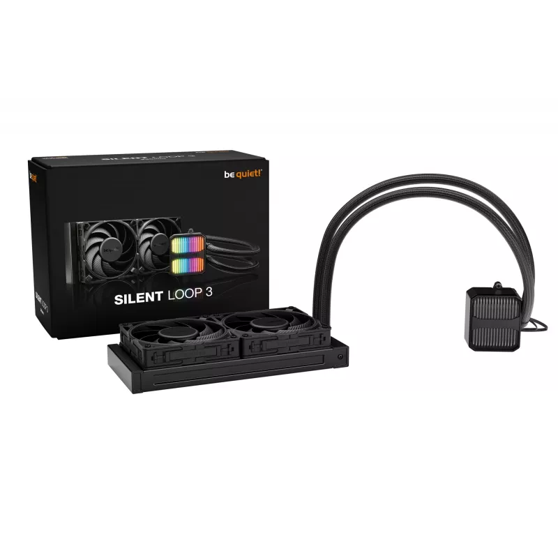 Refrigeração líquida tudo-em-um para processador be quiet! Silent Loop 3 240 mm 12 cm preto 1 unid.