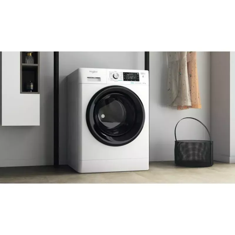 Máquina de lavar e secar roupa Whirlpool FFWDD1076258B de instalação livre carga frontal branco