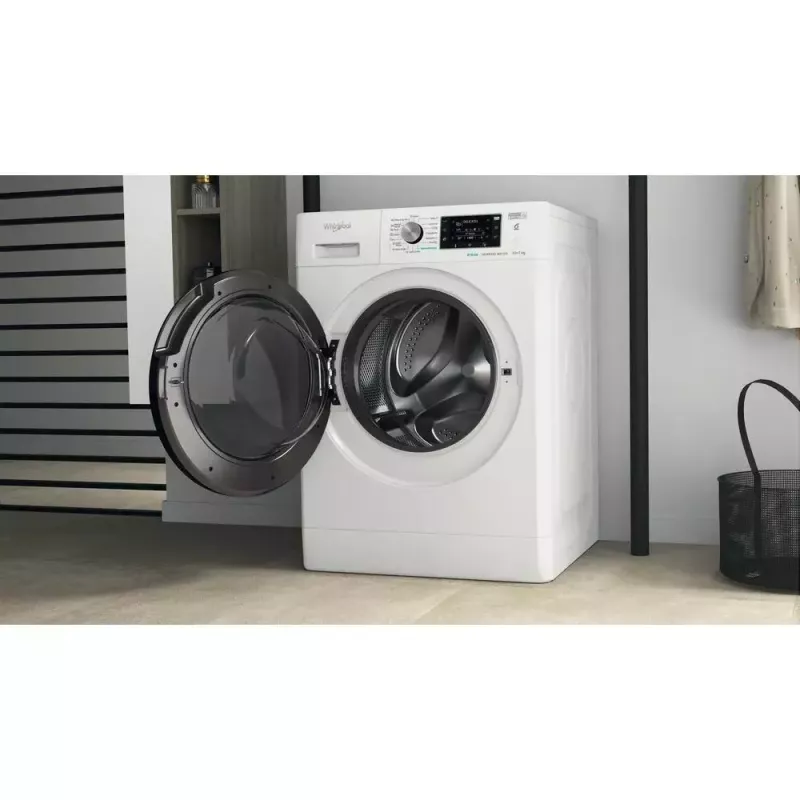 Máquina de lavar e secar roupa Whirlpool FFWDD1076258B de instalação livre carga frontal branco