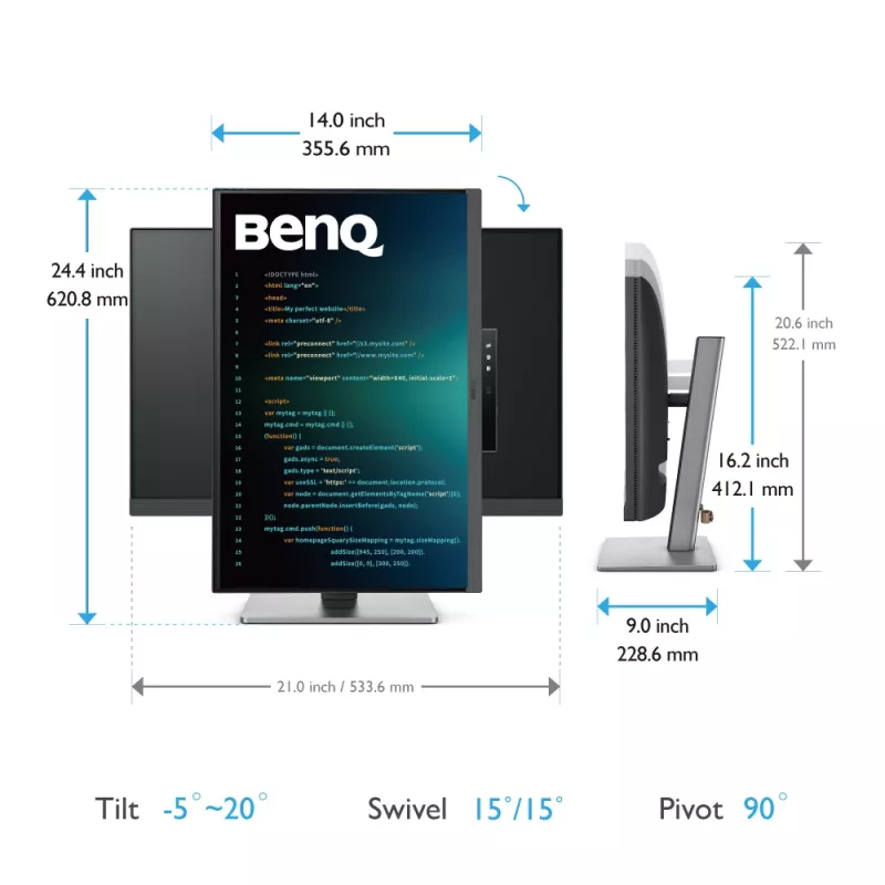 Monitor BenQ RD240Q 61,2 cm (24,1