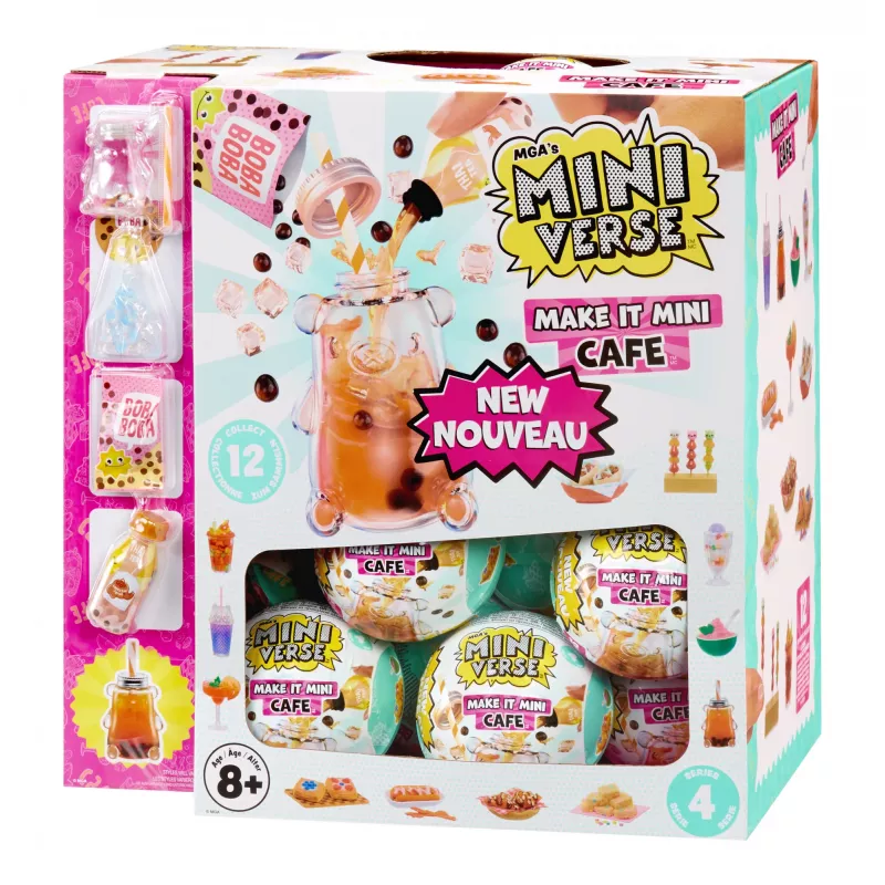 Miniverse Make It Mini Foods: Cafe in PDQ Série 4, 8 anos, multicolor, plástico