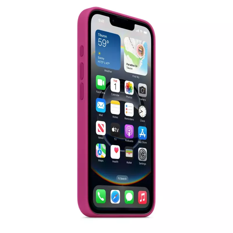 APPLE capa de silicone Apple iPhone 16e fúcsia