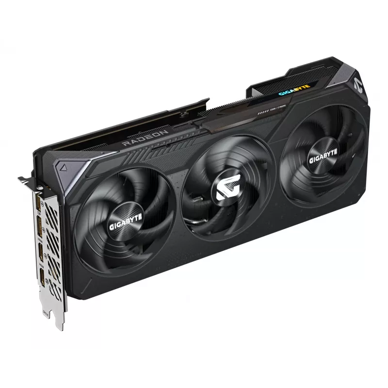 Gigabyte Radeon RX 9070 GAMING OC 16G GV-R9070GAMING OC-16GD placa gráfica, 16 GB GDDR6, 256 bits, PCIe 5.0, 2700 MHz, 2x HDMI, 2x DisplayPort, 3 ventoinhas