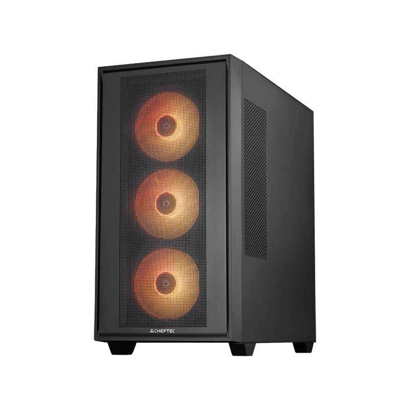 Caixa de computador Chieftec GS-03B-OP Midi Tower preto