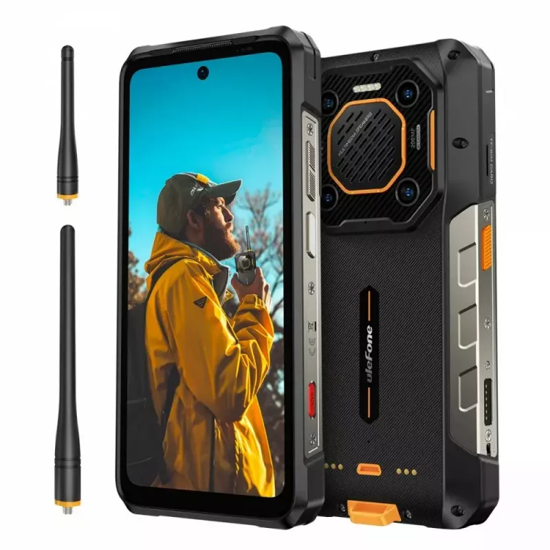 Ulefone Armor 26 Ultra smartphone 5G, walkie-talkie, 12GB RAM, 512GB, IP69K, preto (sem carregador)
