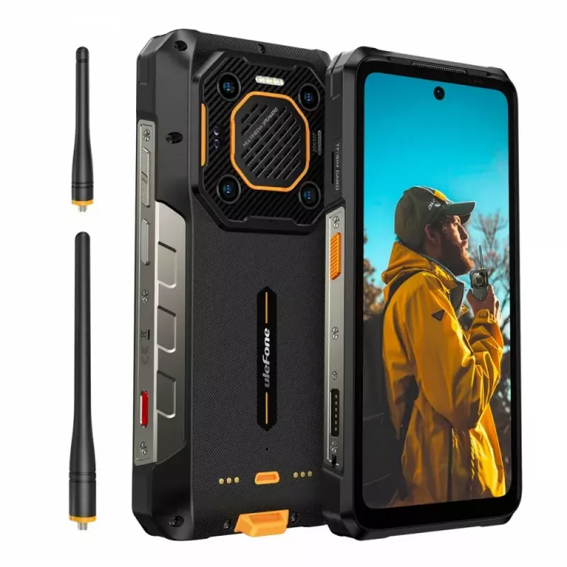 Ulefone Armor 26 Ultra smartphone 5G, walkie-talkie, 12GB RAM, 512GB, IP69K, preto (sem carregador)