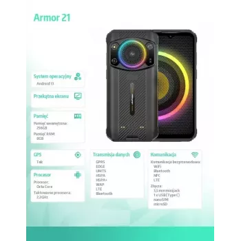 Smartphone UleFone Armor 21 — ecrã de 6,58