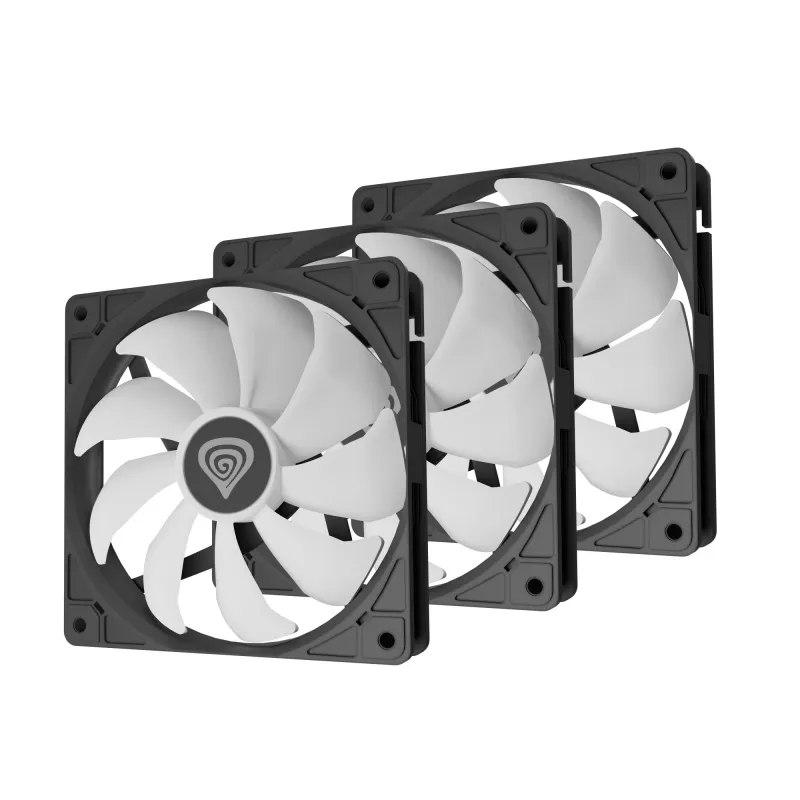 Genesis Oxal 120 ARGB ventoinha de caixa, pack de 3, preto, NGF-2265