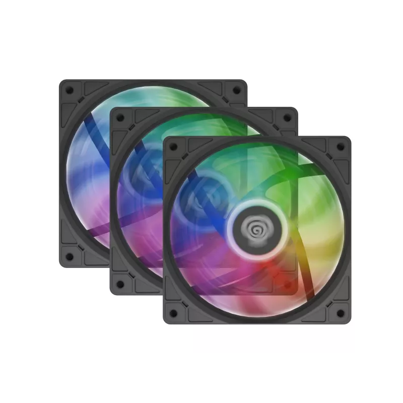 Genesis Oxal 120 ARGB ventoinha de caixa, pack de 3, preto, NGF-2265