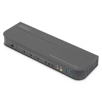 Comutador KVM DIGITUS 4x1 DP DP/HDMI Out USB 4Kx2K 60Hz