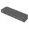Comutador KVM DIGITUS 4x1 DP DP/HDMI Out USB 4Kx2K 60Hz