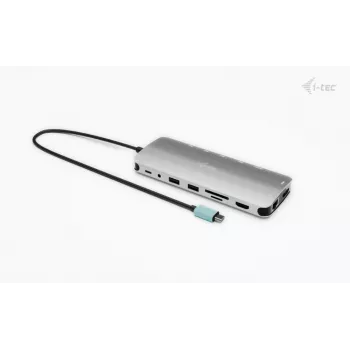 Dock i-tec Metal USB-C Nano 3x Display, 2x HDMI 1x USB-C Vídeo + Power Delivery 140 W