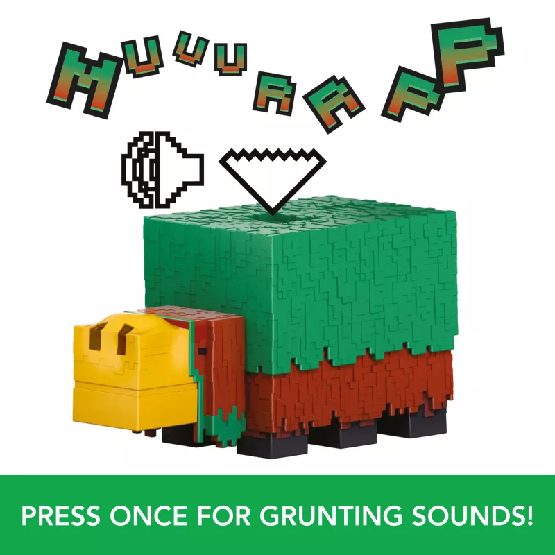 Mattel Minecraft HXM85 Sniffer figura de ação 8 cm com sons do jogo