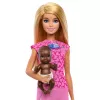 Boneca Barbie Baby Doctor com boneca de moda loira, 1 boneca bebé, móveis e acessórios