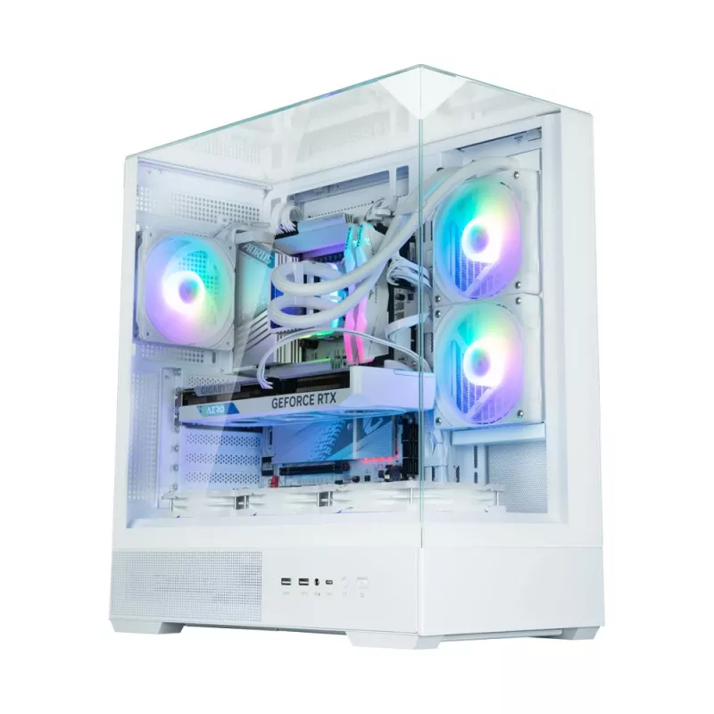 Caixa de PC Zalman P40 Prism Branco Midi Tower
