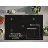 Placa de indução Electrolux Série 700 EIS82453, 4 zonas 80 cm, vidro preto, controlo por toque e barra de deslocamento