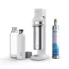 Máquina de gaseificar BRITA Carbonator 1046730 Branco — gaseificador de mesa compacto com 2 garrafas (231×126×443 mm)