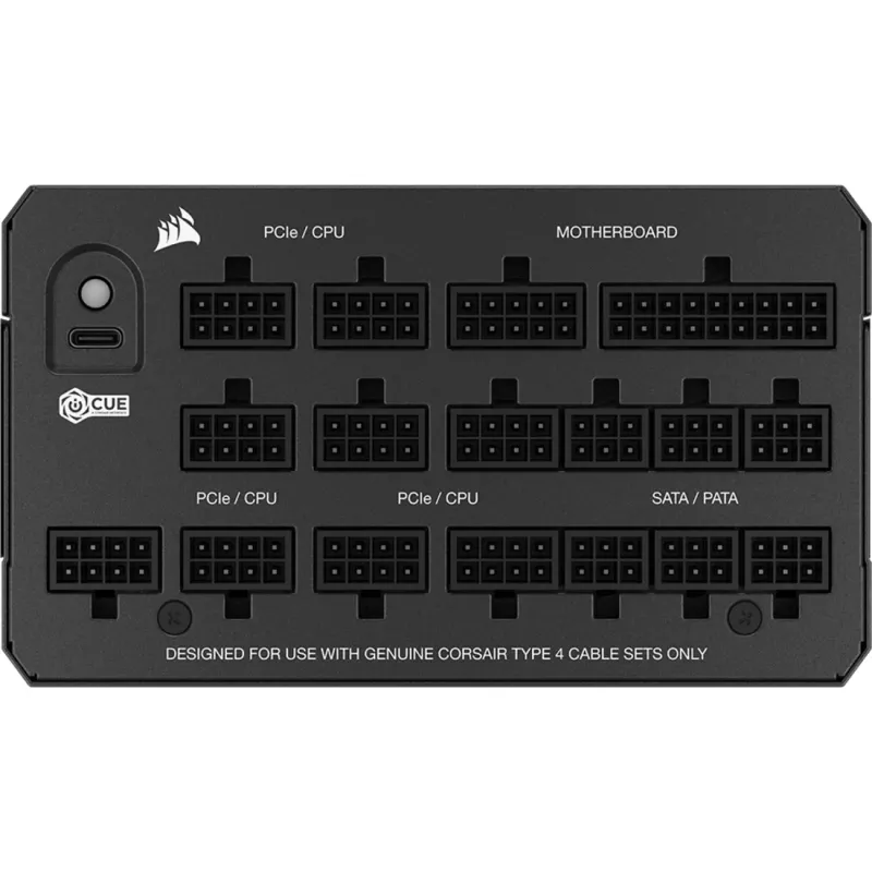 Fonte de alimentação CORSAIR HX1200 1200 W ATX 24-Pin totalmente modular 80 PLUS Platinum preto ventoinha 14 cm