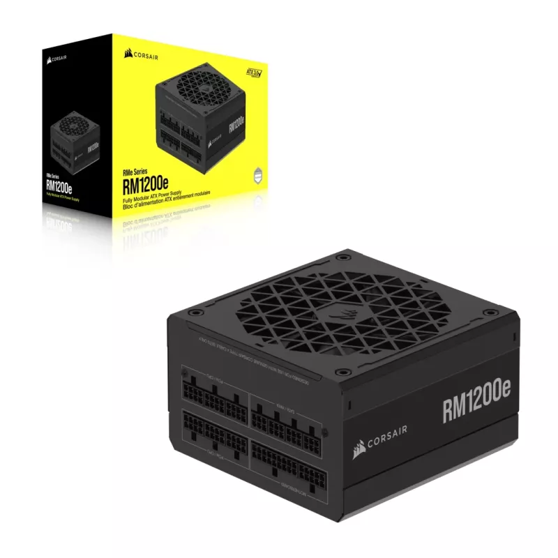 Fonte de alimentação CORSAIR – Série RMe RM1200e, totalmente modular, silenciosa