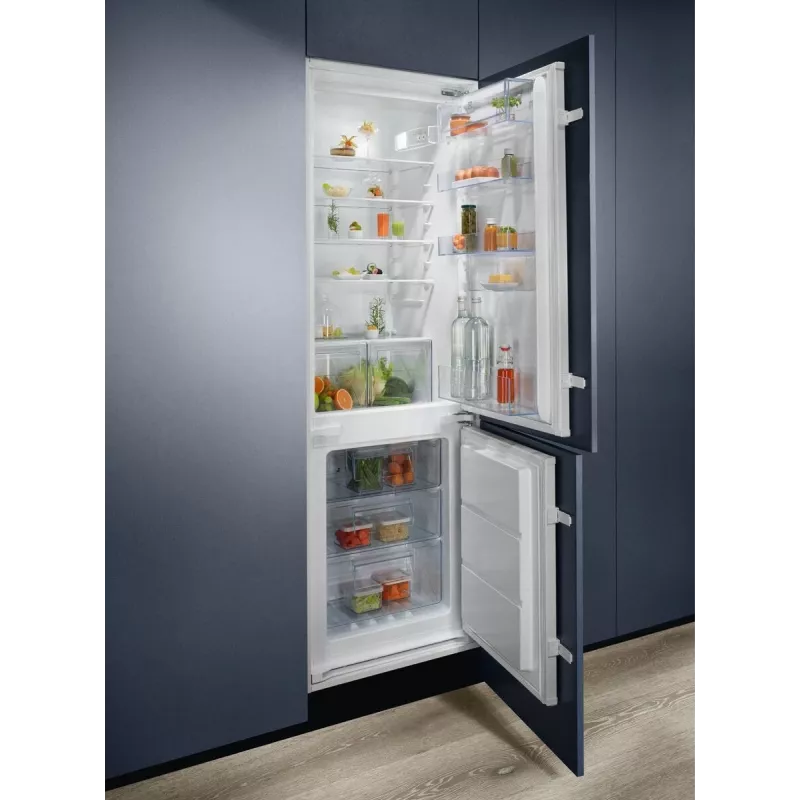 Frigorífico de encastrar Electrolux LNT6NE18S – 257 L, controlo por toque, congelador em baixo, No Frost, Branco