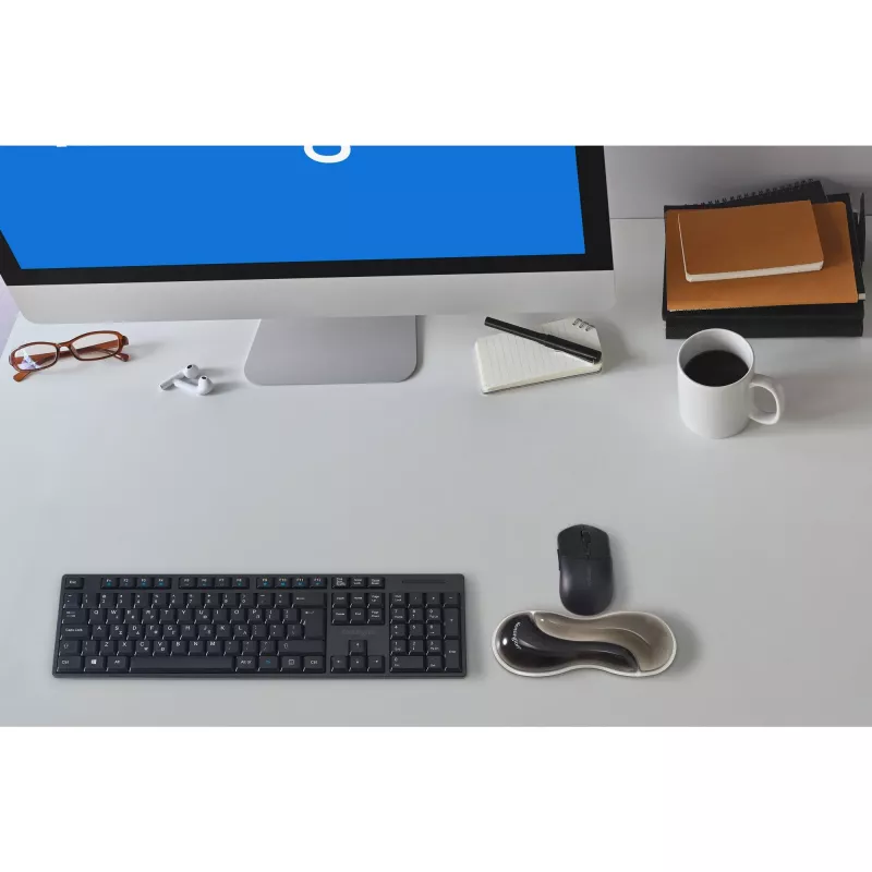 Kensington K62438WW Slim Duo Gel apoio de pulso para rato/trackball, 192 x 72 x 22 mm, cinzento