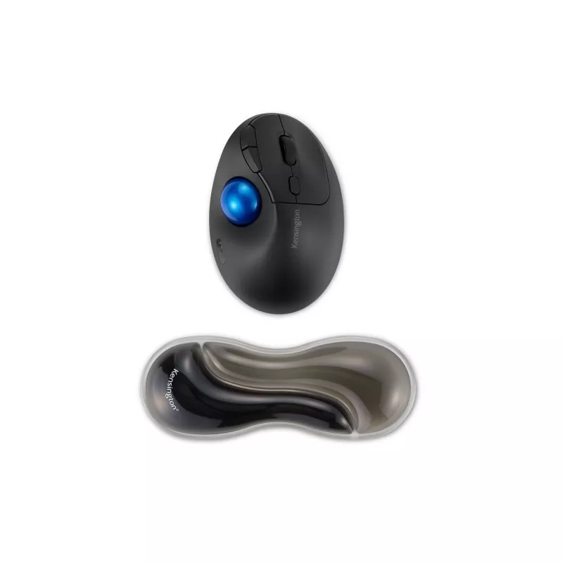 Kensington K62438WW Slim Duo Gel apoio de pulso para rato/trackball, 192 x 72 x 22 mm, cinzento