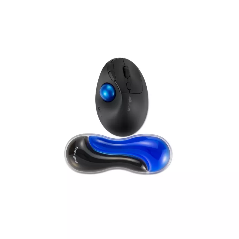Kensington K62439WW Slim Duo Gel apoio de pulso para rato/trackball, 192 x 72 x 22 mm, azul