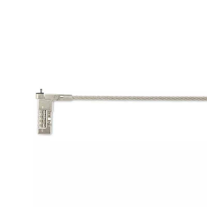 Cadeado de combinação para portátil Kensington Slim NanoSaver 2.0 EQ, 1,8 m, Kensington, fechadura de combinação, aço inoxidável, aço zincado, prateado