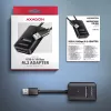 Caixa para SSD AXAGON ADM2-AM USB-A 10 Gbit/s para uma unidade M.2 NVMe/SATA, USB 3.2 Gen 2, cabo de 10 cm, preto
