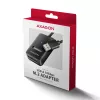 Caixa para SSD AXAGON ADM2-AM USB-A 10 Gbit/s para uma unidade M.2 NVMe/SATA, USB 3.2 Gen 2, cabo de 10 cm, preto