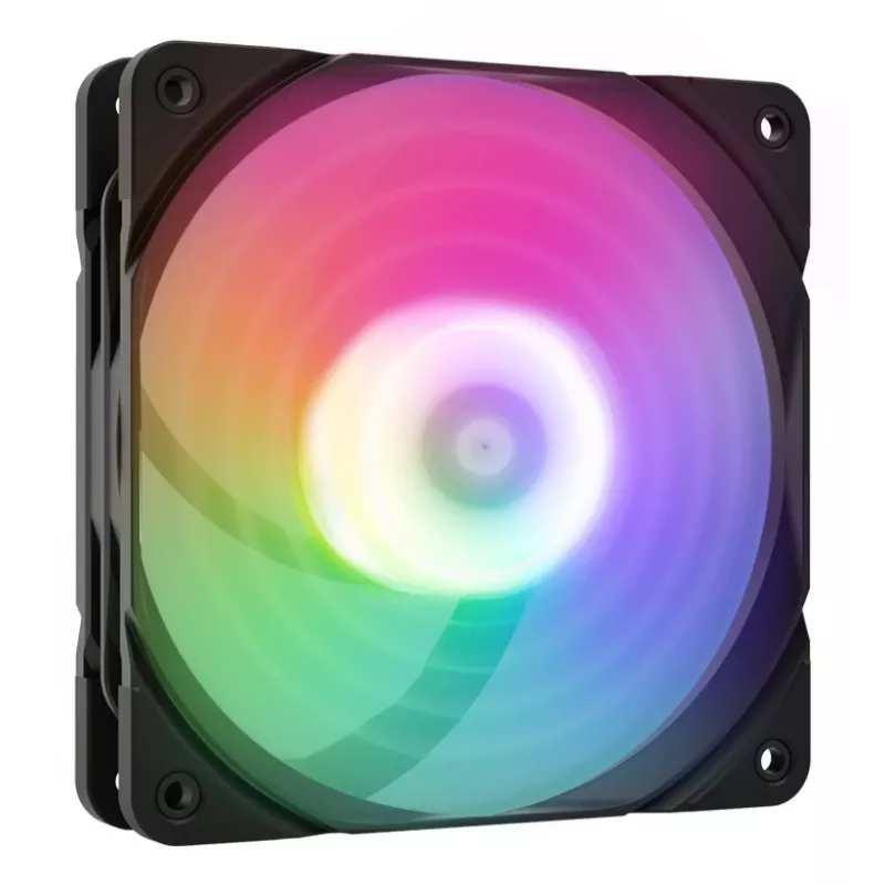 Ventoinha ZALMAN ZM-AF 120R ARGB PRETO 120mm com iluminação ARGB