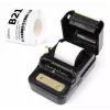 Impressora de etiquetas NIIMBOT B21S preta — impressora de rolo Bluetooth compacta, 50 mm de largura de impressão, 60 mm/s, Li-Ion 1200 mAh
