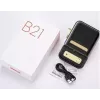 Impressora de etiquetas NIIMBOT B21S preta — impressora de rolo Bluetooth compacta, 50 mm de largura de impressão, 60 mm/s, Li-Ion 1200 mAh
