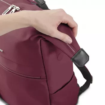 Mochila para portátil HAMA 227060 para portáteis de 16,2 polegadas, vermelha, compartimento acolchoado para portátil