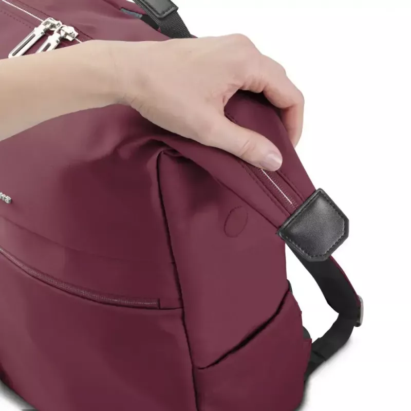 Mochila para portátil HAMA 227060 para portáteis de 16,2 polegadas, vermelha, compartimento acolchoado para portátil