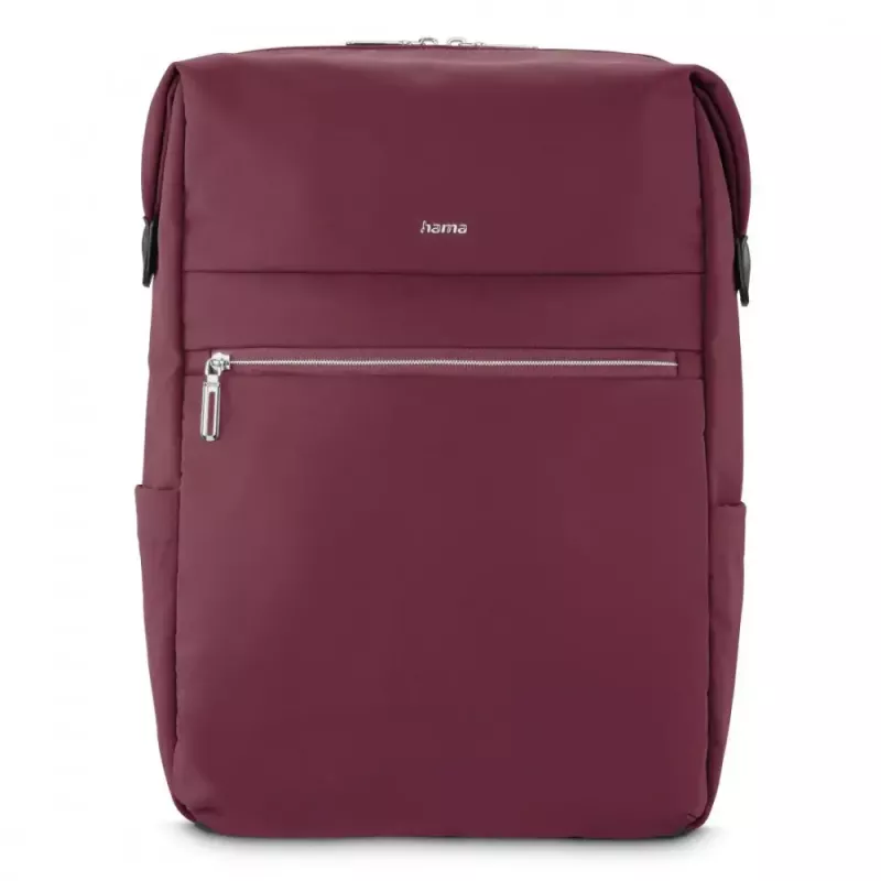 Mochila para portátil HAMA 227060 para portáteis de 16,2 polegadas, vermelha, compartimento acolchoado para portátil