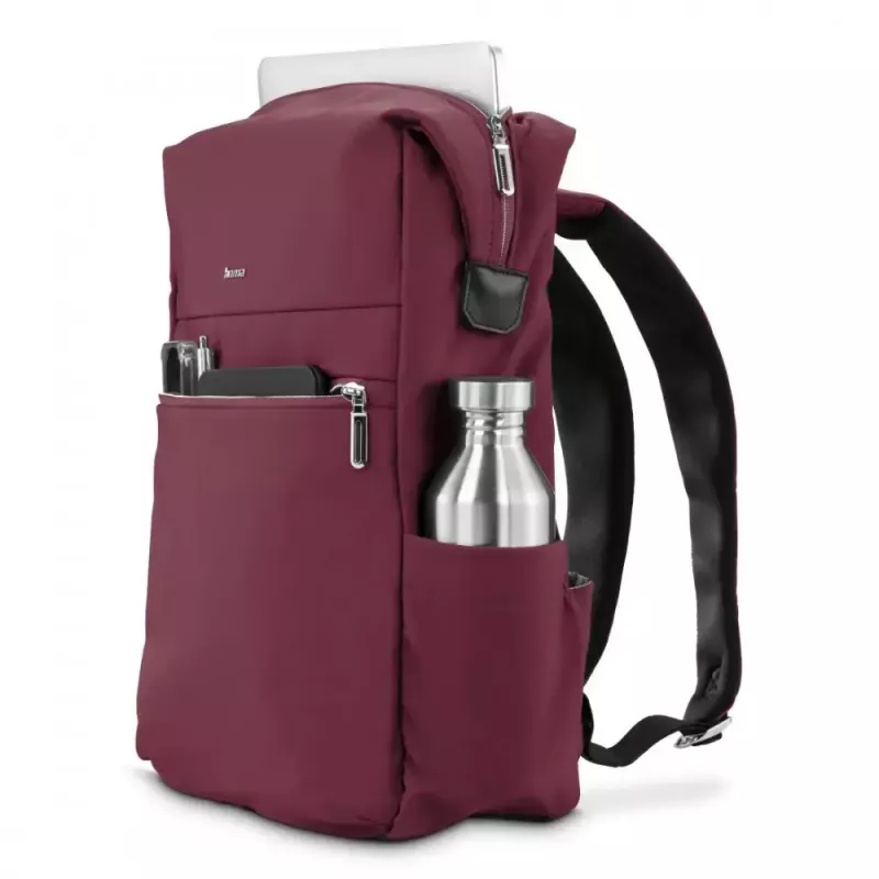 Mochila para portátil HAMA 227060 para portáteis de 16,2 polegadas, vermelha, compartimento acolchoado para portátil