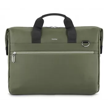 Mala para portátil HAMA ultimate 227063 — verde, adequada para portáteis até 15,6 polegadas, compartimento acolchoado, bolso frontal, alça de ombro