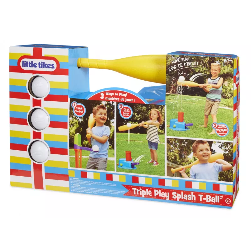 Conjunto de T-Ball Little Tikes Triple Play Splash