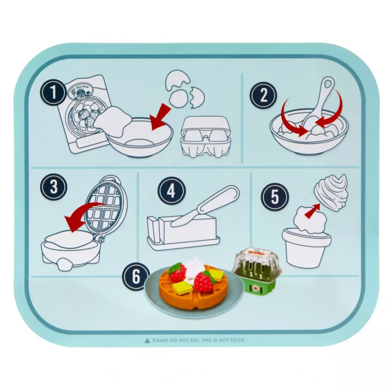 Conjunto de waffles Little Tikes Creative Chefs, conjunto de waffles, 3 ano(s)
