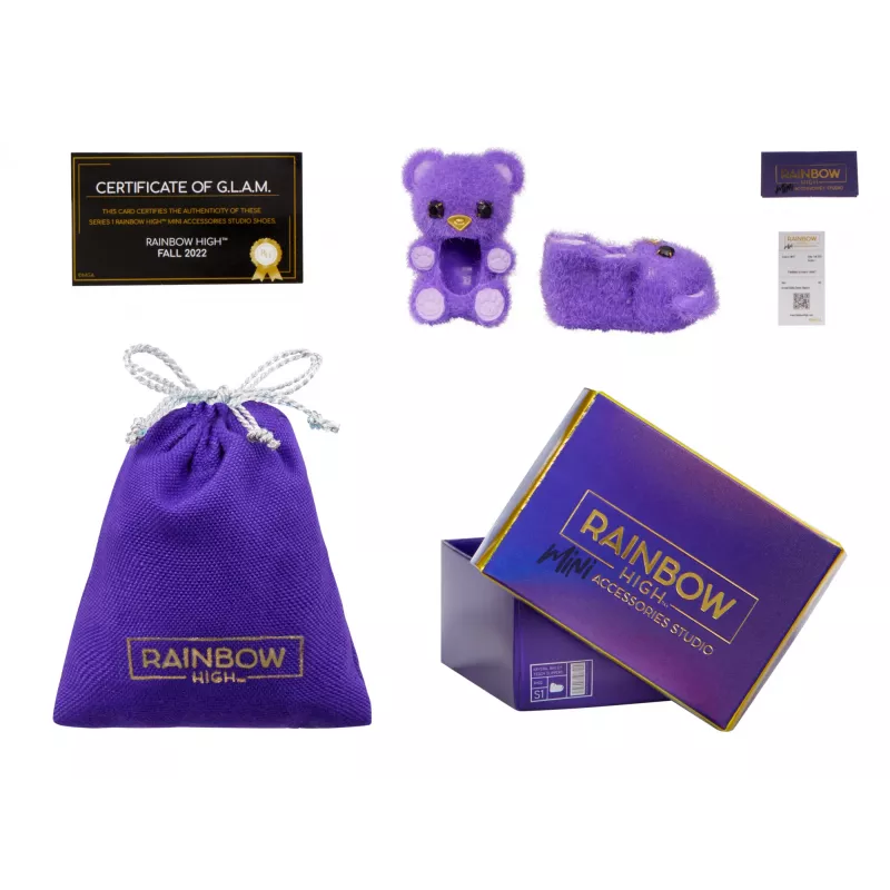 Rainbow High Accessories Studio Series 1, sortido S em PDQ sapatos para bonecas