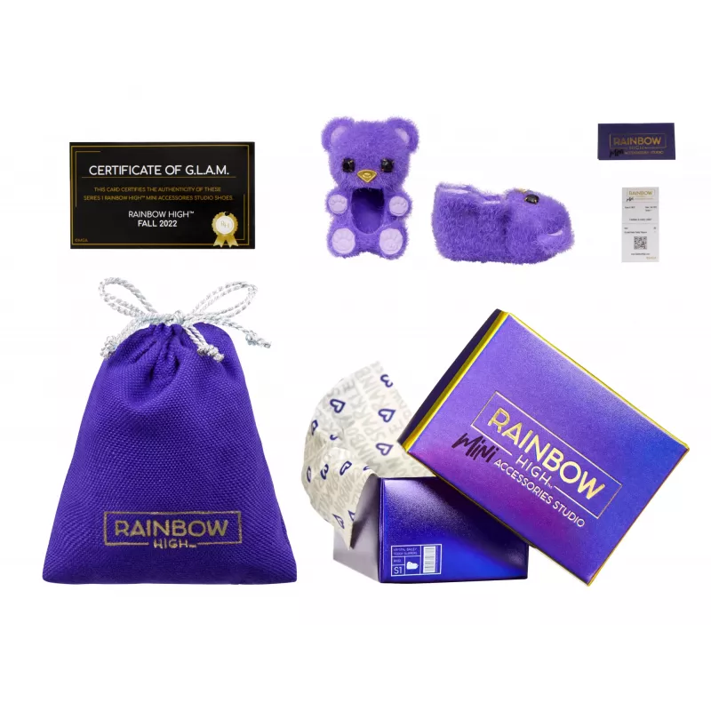 Rainbow High Accessories Studio Series 1, sortido S em PDQ sapatos para bonecas