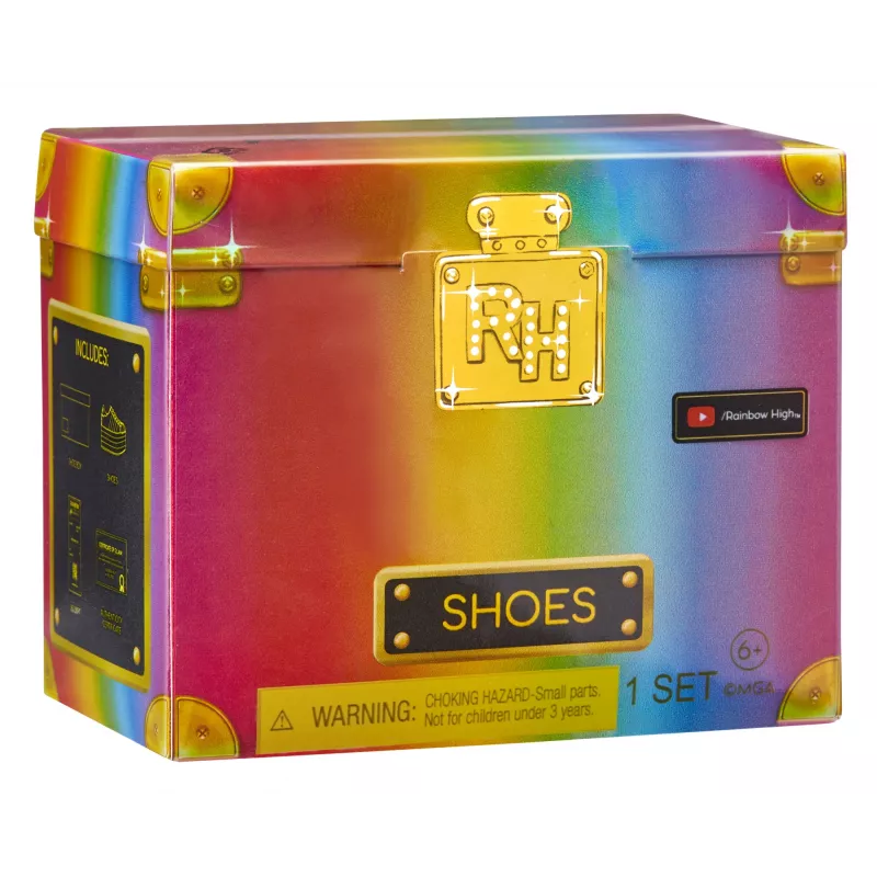 Rainbow High Accessories Studio Series 1, sortido S em PDQ sapatos para bonecas