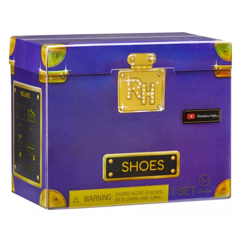 Rainbow High Accessories Studio Series 1, sortido S em PDQ sapatos para bonecas